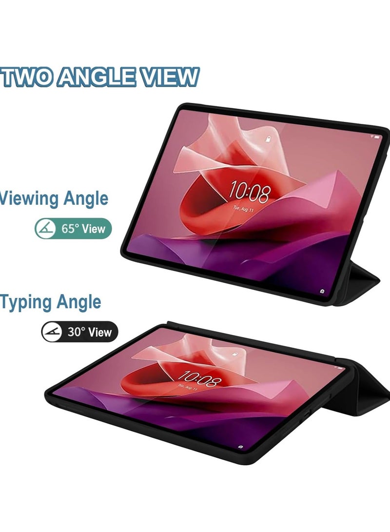 جراب واقي عمودي خفيف الوزن ورفيع للغاية لجهاز Lenovo Tab P12 5G مقاس 12.7 بوصة (2023)، جراب واقي من مادة PC+PU لجهاز Tab P12 - Image 3
